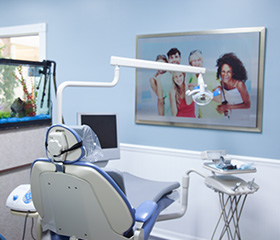 State-of-the-art dental exam room