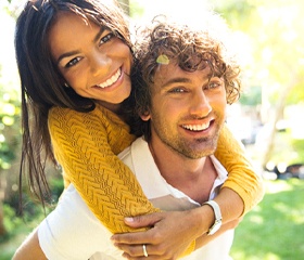 Couple after dental bonding in Port Orange